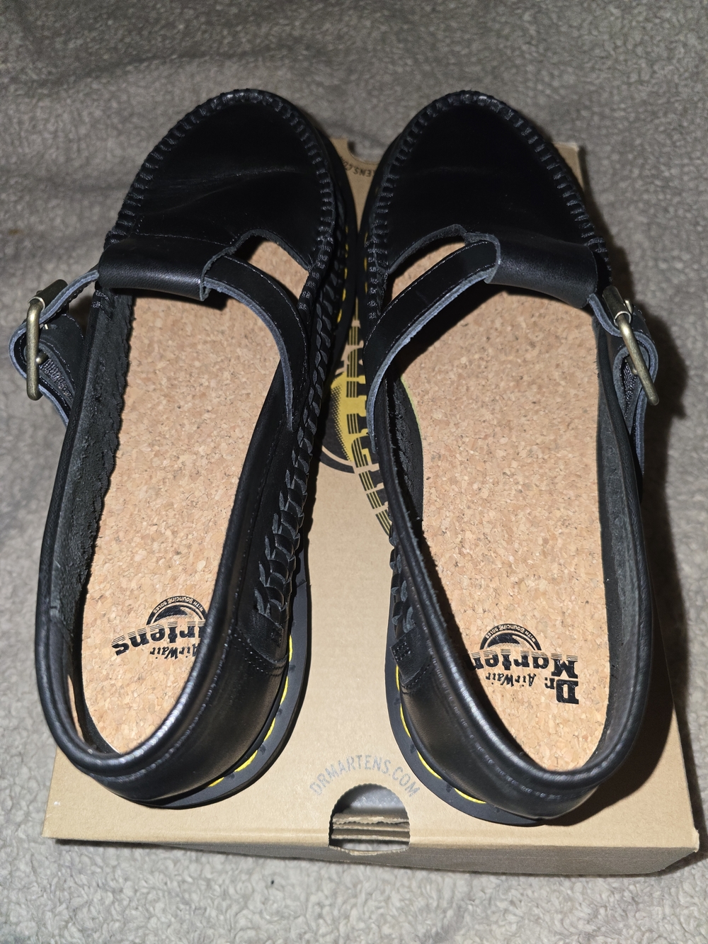 Dr. Martens Black Leather T-Strap Loafers - Picture 3 of 6